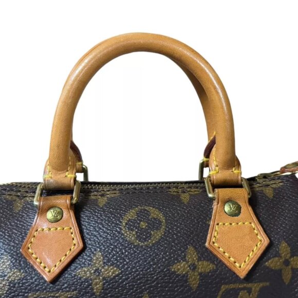 LOUIS VUITTON Shoulder Bag M4154 Monogram canvas 2way Monogram Mini Speedy used - Picture 10 of 11